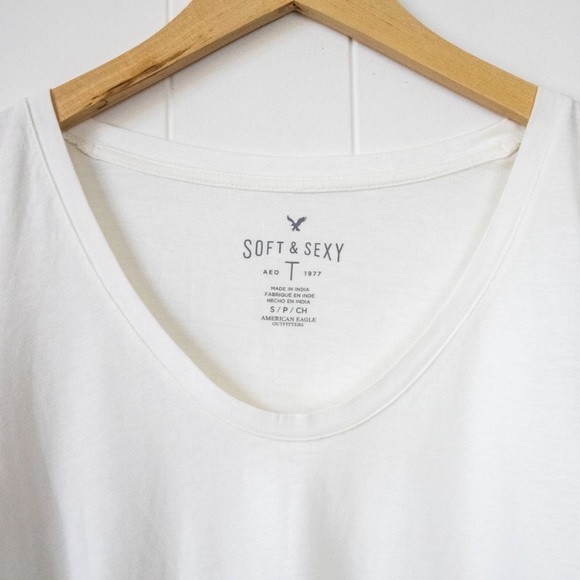 American Eagle Soft & Sexy Bell Eyelet Top, Small - Picture 3 of 13